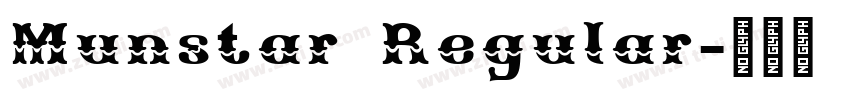 Munstar Regular字体转换